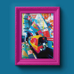 Glasgow subway/Clockwork Orange print - 2 designs available