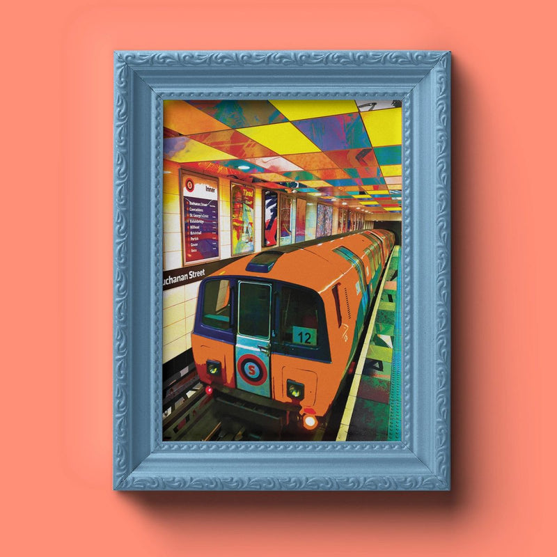 Glasgow subway/Clockwork Orange print - 2 designs available