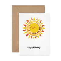 Happy birthday sunshine card