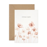 With deepest sympathy wildflowers card